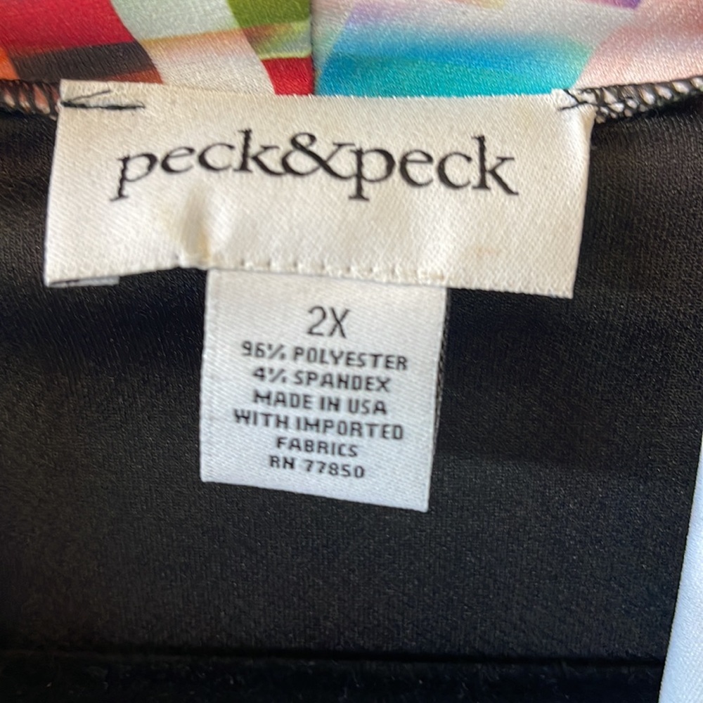 Peck & Peck Multicolor Abstract Jacket - Picture 3 of 4